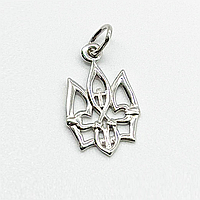 Срібна підвіска родована Тризуб