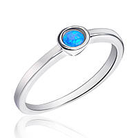 Срібна каблучка з опалом, Розмір 17,0, Вага: 1.7 г