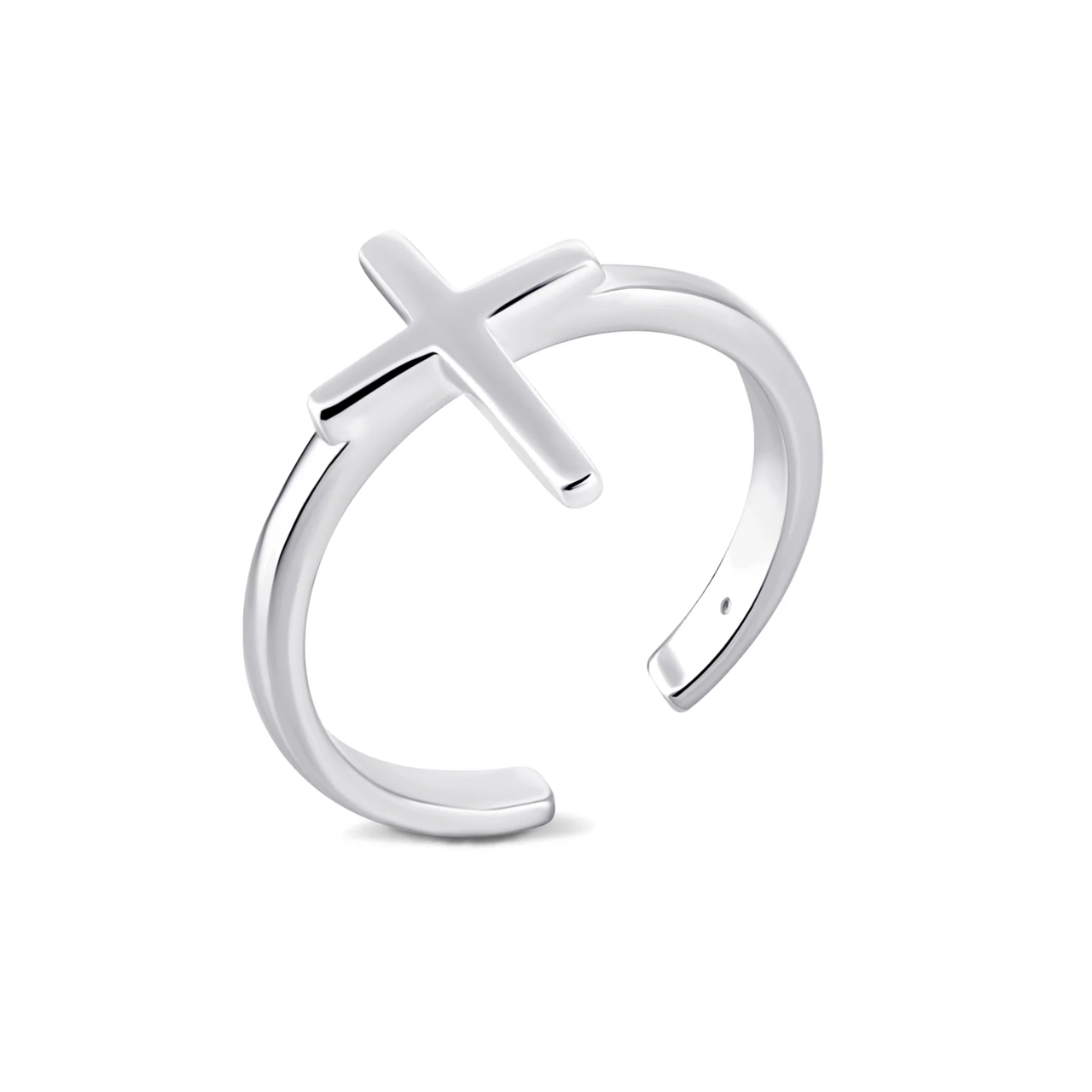 Срібна каблучка мінімалістична без каміння Геометрія, Розмір 15,0, Вага: 1.9 г