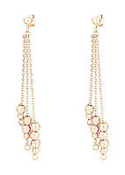 Срібні сережки в позолоті