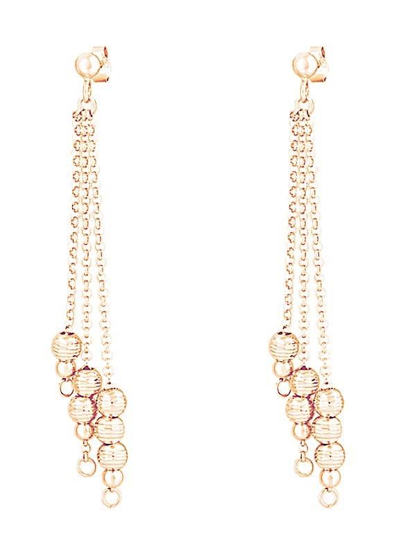 Срібні сережки в позолоті