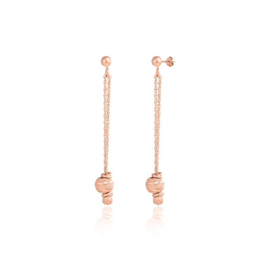 Срібні сережки в позолоті