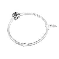 Браслет срібний для шармів "Елегантне сяйво"