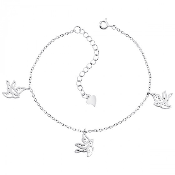 Браслет срібний "Добра новина", Розмір 17 см x 5 см, Вага: 3.1 г