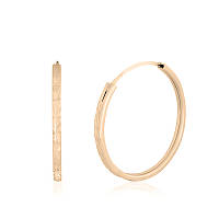 Срібні сережки покриті позолотою 585 °