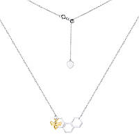 Срібне кольє вкрите позолотою 585 °, Розмір 48 см x 0,1 см, Вага: 3.1 г