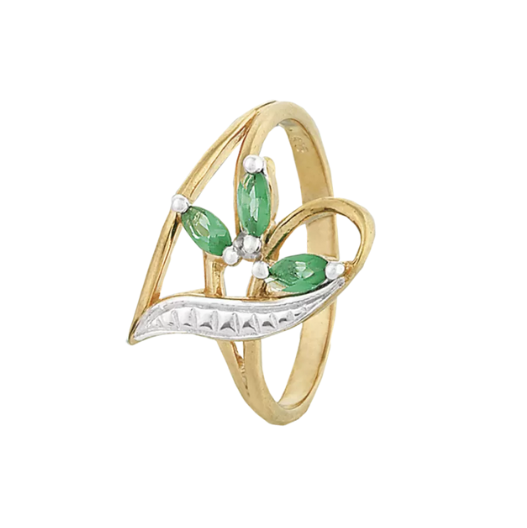 Срібна каблучка з фіанітами, Розмір 17,0, Вага: 1.7 г