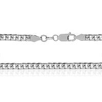 Срібний ланцюжок, гурмет (панцир) (077Р), Розмір 60 см x 0,4 см, Вага: 26.0 г