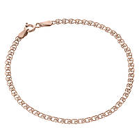 Срібний браслет в позолоті, лав (841Б), Розмір 18 см x 0,3 см, Вага: 1.3 г