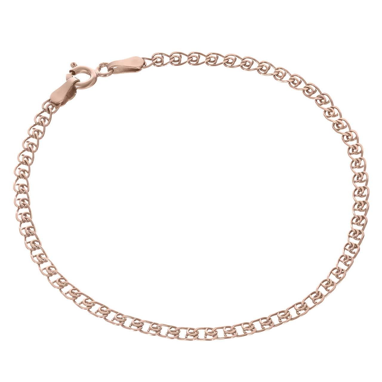 Срібний браслет в позолоті, лав (841Б), Розмір 18 см x 0,3 см, Вага: 1.3 г