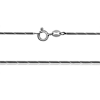 Срібний ланцюжок, снейк круглий з насічкою (874В)