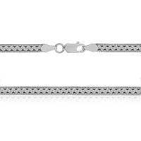 Срібний ланцюжок, плоска стрічка (025В), Розмір 45 см x 0,3 см, Вага: 6.8 г