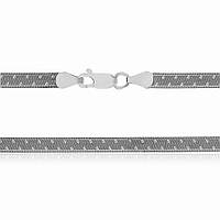 Срібний ланцюжок, плоска стрічка (055В)