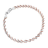 Срібний браслет в позолоті, магія твіст (ребека) (085А), Розмір 19 см x 0,35 см, Вага: 3.0 г