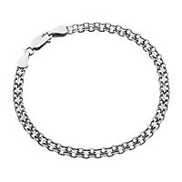 Срібний браслет, бісмарк (подвійний якір) (067В)