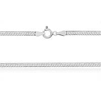 Срібний ланцюжок, плоска стрічка (825Р), Розмір 40 см x 0,25 см, Вага: 4.2 г
