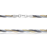 Срібний ланцюжок, коса (819В), Розмір 45 см x 0,6 см, Вага: 9.4 г