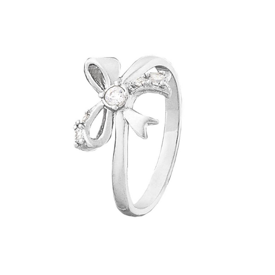 Срібна каблучка з фіанітами, Розмір 16,0, Вага: 2.0 г