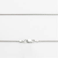 Срібний ланцюг снейк круглий з насічкой, Розмір 40 см x 0,15 см, Вага: 3.1 г