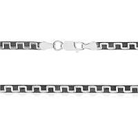 Срібний ланцюжок, плоска стрічка (041В), Розмір 50 см x 0,3 см, Вага: 7.5 г