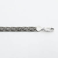 Срібний ланцюжок, коса (875В), Розмір 45 см x 0,8 см, Вага: 21.2 г