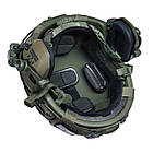 Шолом тактичний Fast Helmet NIJ IIIA + Навушники Walkers Razor Slim з чебурашкою + кавер мультикам, фото 4