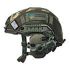 Шолом тактичний Fast Helmet NIJ IIIA + Навушники Walkers Razor Slim з чебурашкою + кавер мультикам, фото 3