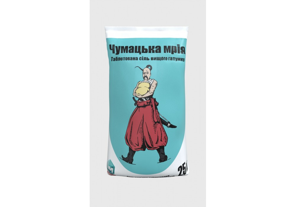 Таблетована сіль "Чумацька мрія" для пом'якшувачів води - 25 кг