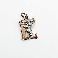 Срібна підвіска літера "Е" 875