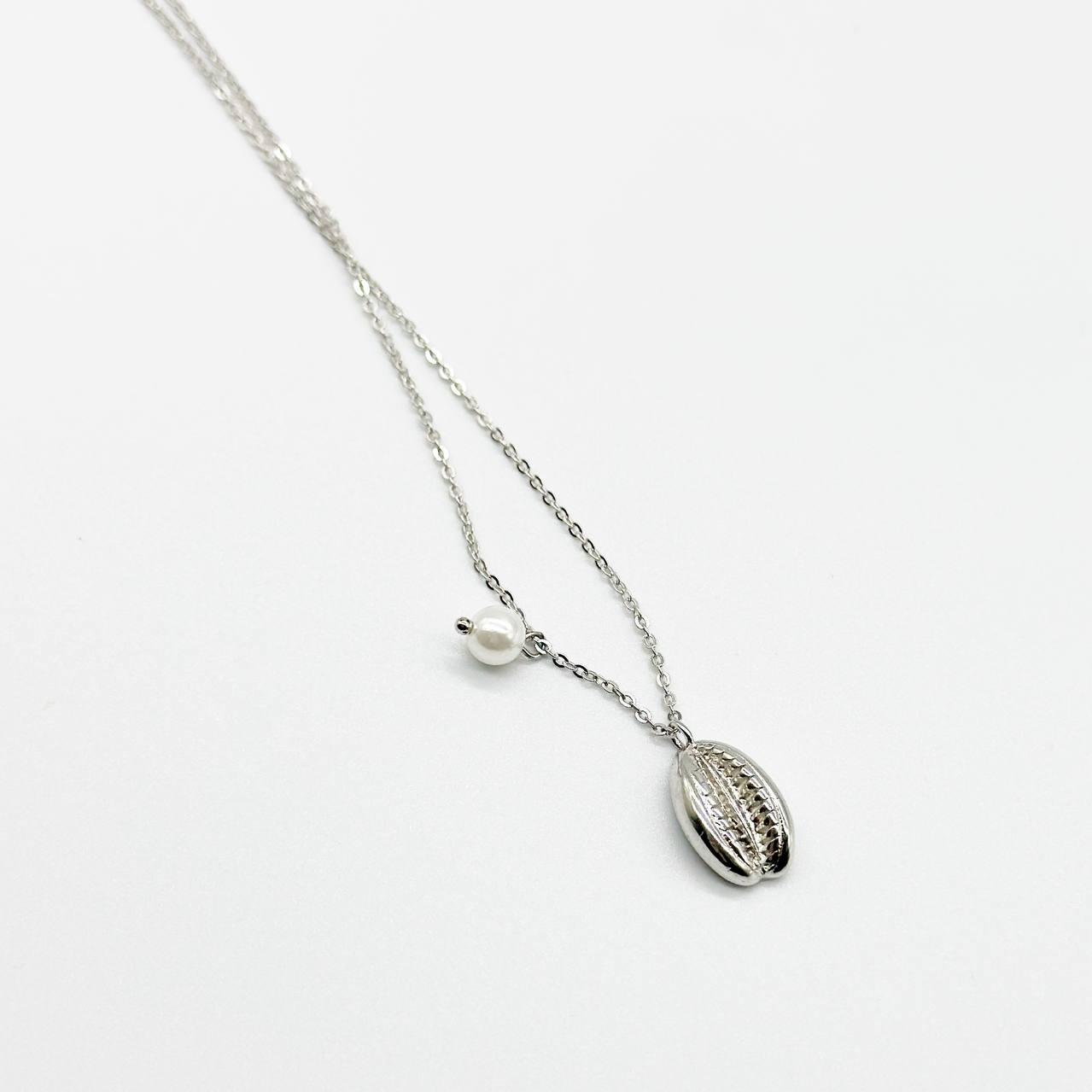 Срібне кольє зі вставкою Sea Shell Pearl