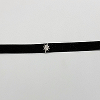 Кольє-чокер зі срібною застібкою з фіанітами