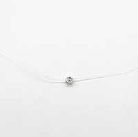 Срібне кольє зі вставкою Swarovski Zirconia