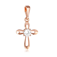 Срібна підвіска з фіанітами