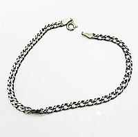 Срібний браслет, плетіння сінгапур