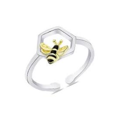 Срібна каблучка в стилі "Gucci" зі вставкою емаль, Розмір 16,0, Вага: 1.7 г