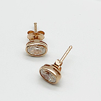 Срібні сережки позолочені