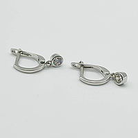 Срібні сережки зі вставкою Swarovski Zirconia