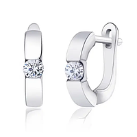 Срібні сережки Swarovski Zirconia