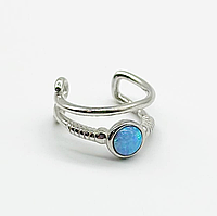 Срібні сережки з опалом