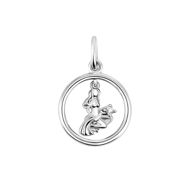 Срібний підвіс "Діва" зі вставкою фіаніт