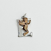 Срібна підвіска літера "Е"