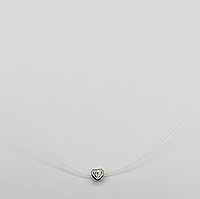 Срібне кольє зі вставкою Swarovski Zirconia