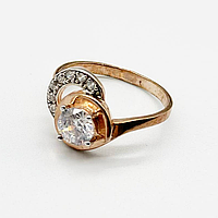 Срібна каблучка з фіанітами, Розмір 17,0, Вага: 2.5 г