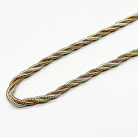 Срібний ланцюжок з позолотою