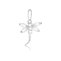 Срібна підвіска зі вставкою фіаніт