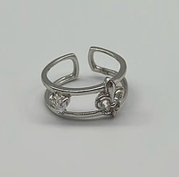 Срібна каблучка зі вставкою Swarovski Zirconia, Розмір 16,0, Вага: 2.2 г