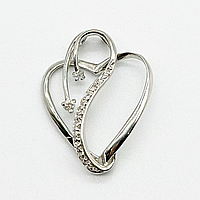 Срібний підвіс зі вставкою фіаніт