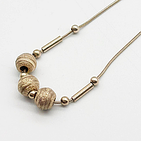 Срібний ланцюжок позолочений, плетіння Фантазія