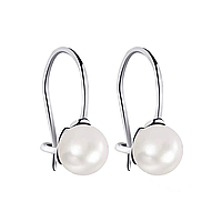 Срібні сережки з перлами