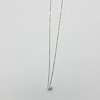 Срібне кольє зі вставкою Swarovski Zirconia